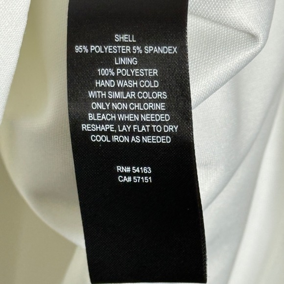 Jessica‎ Howard Womens Dress 10 White Gold Textured Trapeze Bride 60s Daisy - Picture 9 of 10